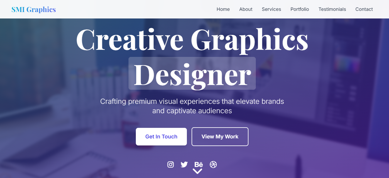 Portfolio Platform for Designers screenshot
