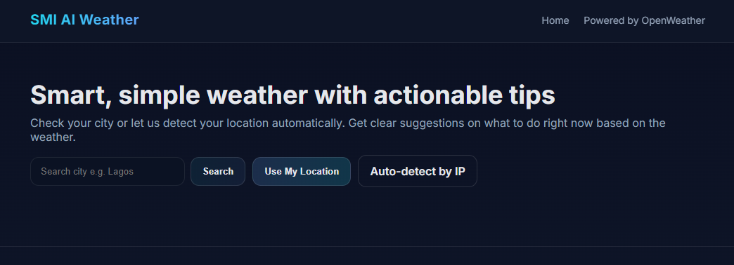 Weather App screenshot
